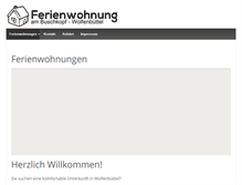 Tablet Screenshot of ferienwohnung-wf.net
